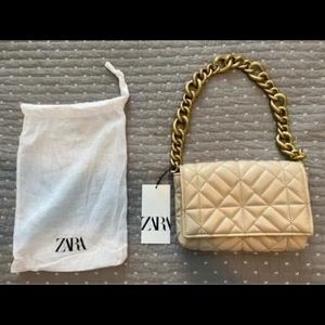 New Zara Quilted Chain Bag